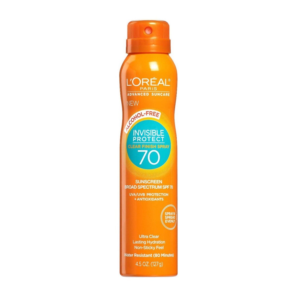 L’Oreal Invisible Protect SPF 70 Sunscreen Spray - 127gm - Bloom Pharmacy