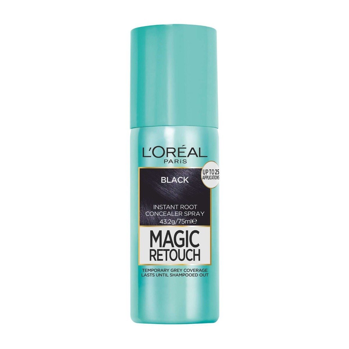 L'Oreal Magic Retouch Black Temporary Root Concealer Spray – 75ml - Bloom Pharmacy