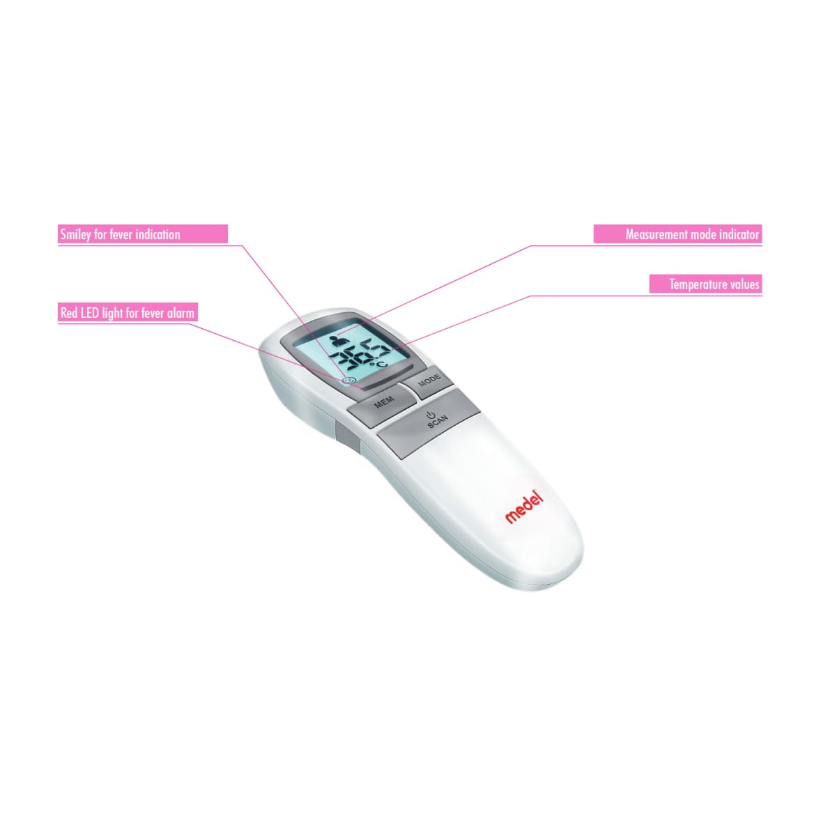Medel No-Contact Touch Free Infrared Thermometer - Bloom Pharmacy