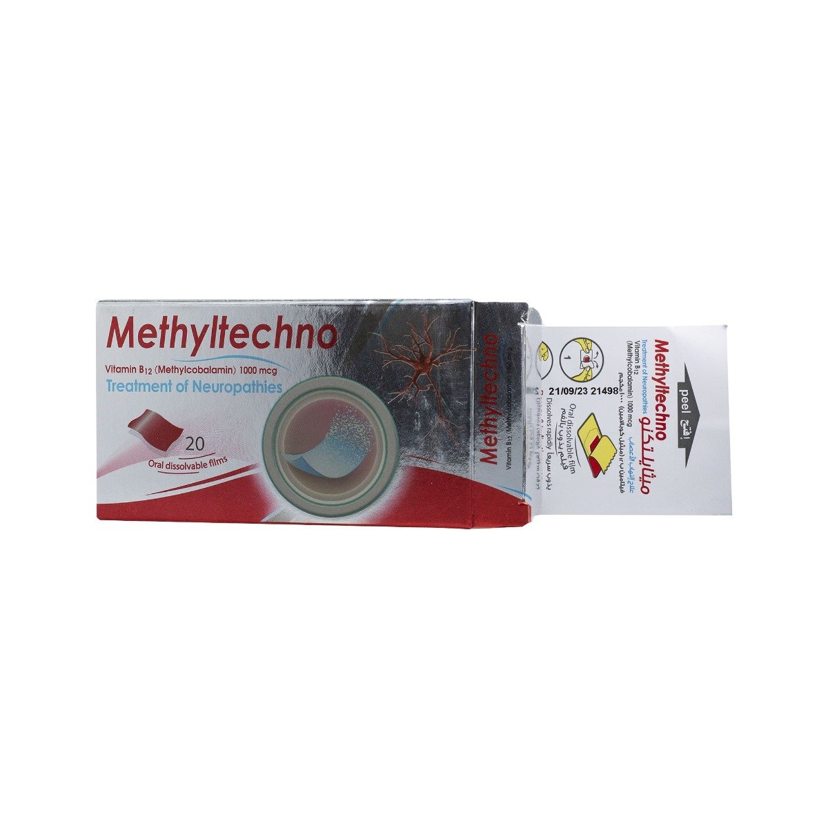 Methyltechno 1000 mcg - 20 Oral dissolving films