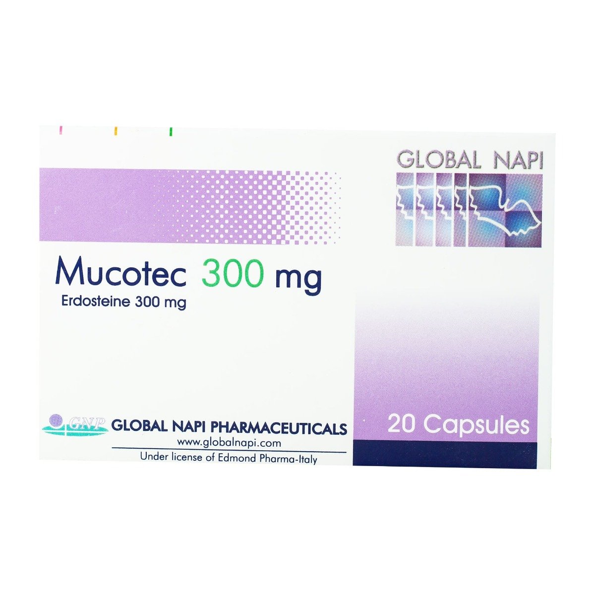 Mucotec 300 mg - 20 Capsules - Bloom Pharmacy