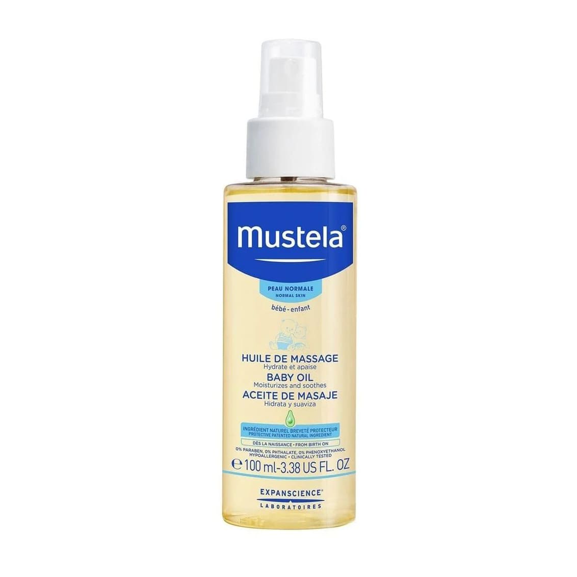Mustela Baby Massage Oil - 100ml - Bloom Pharmacy