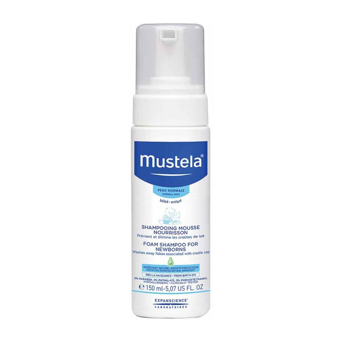 Mustela Foam Shampoo For Newborns - 150ml - Bloom Pharmacy