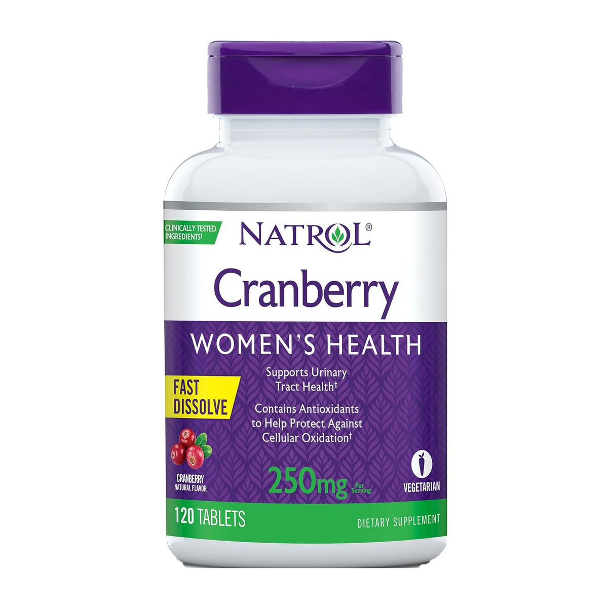 Natrol Cranberry Women’s Health Fast Dissolve Tablets 25mg – 120 Tablets - Bloom Pharmacy