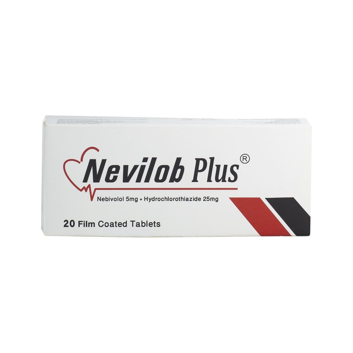 Nevilob Plus 5 mg - 25 mg - 20 Tablets - Bloom Pharmacy
