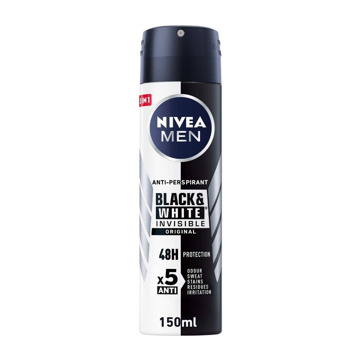 Nivea Men Black & White Invisible Original Deodorant Spray – 150ml - Bloom Pharmacy