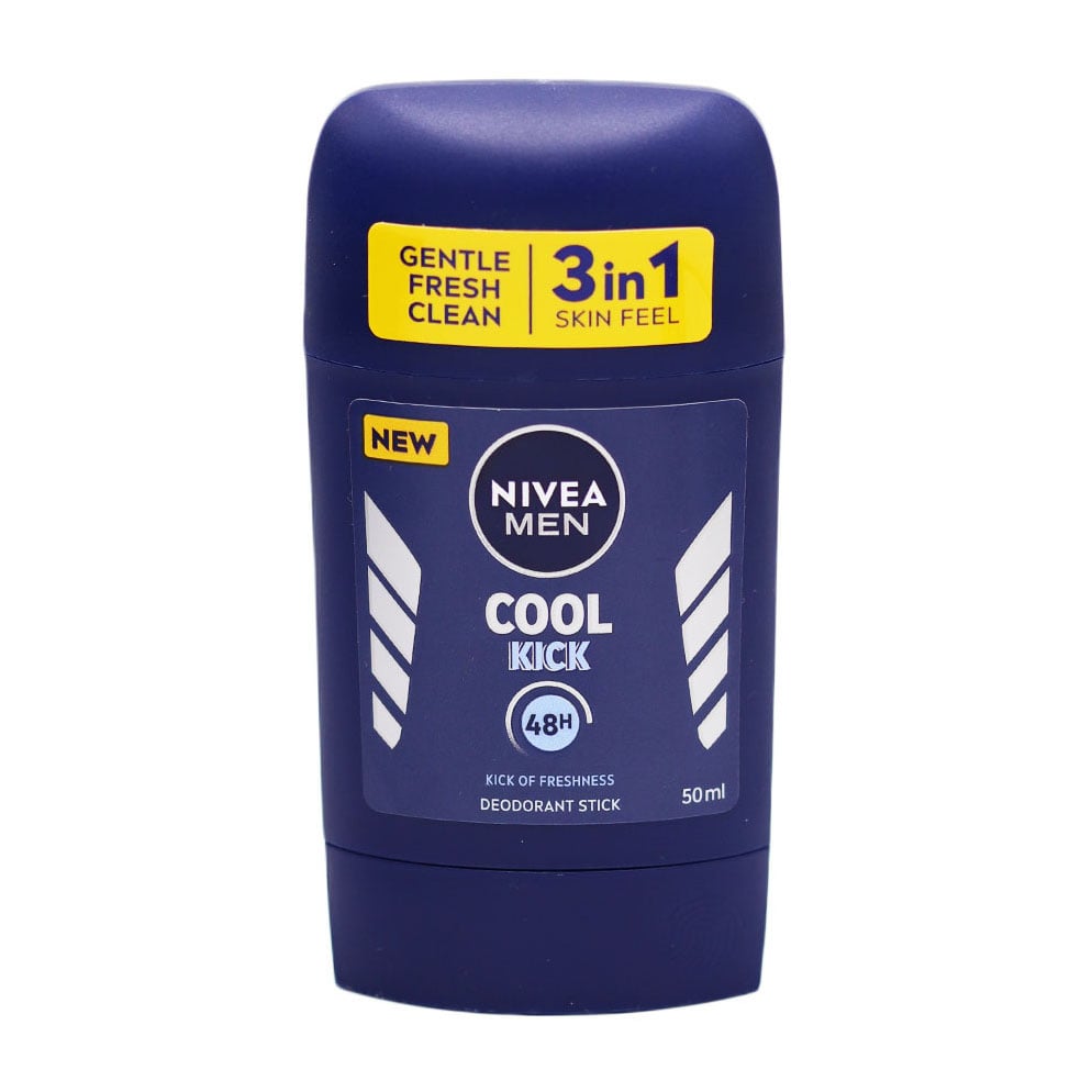 Nivea Men Cool Kick 48H Deodorant Stick - 50ml - Bloom Pharmacy