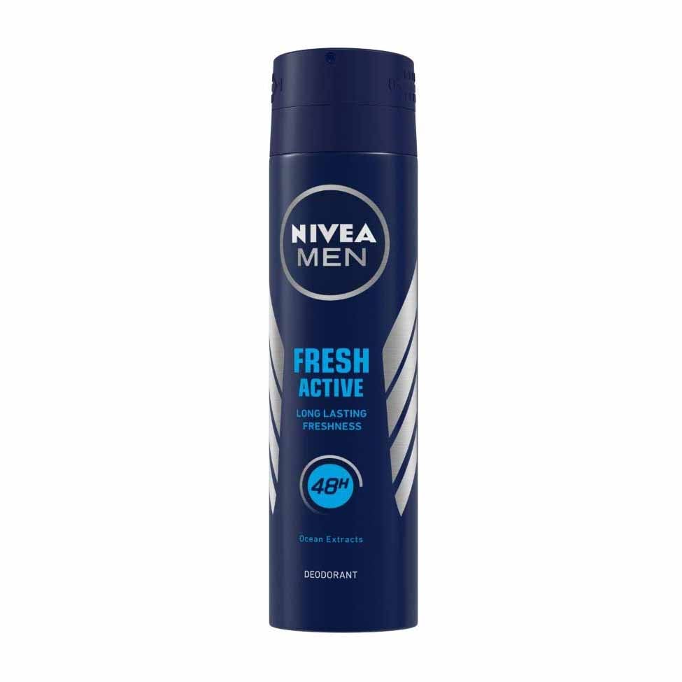 Nivea Men Fresh Active Body Spray - 150ml - Bloom Pharmacy