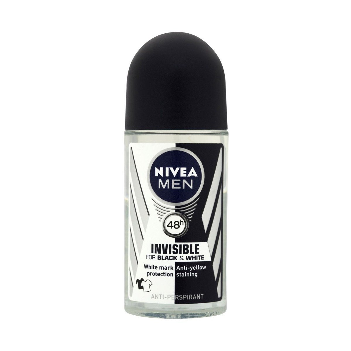 Nivea Men Invisible Black & White Roll-On - 50ml - Bloom Pharmacy