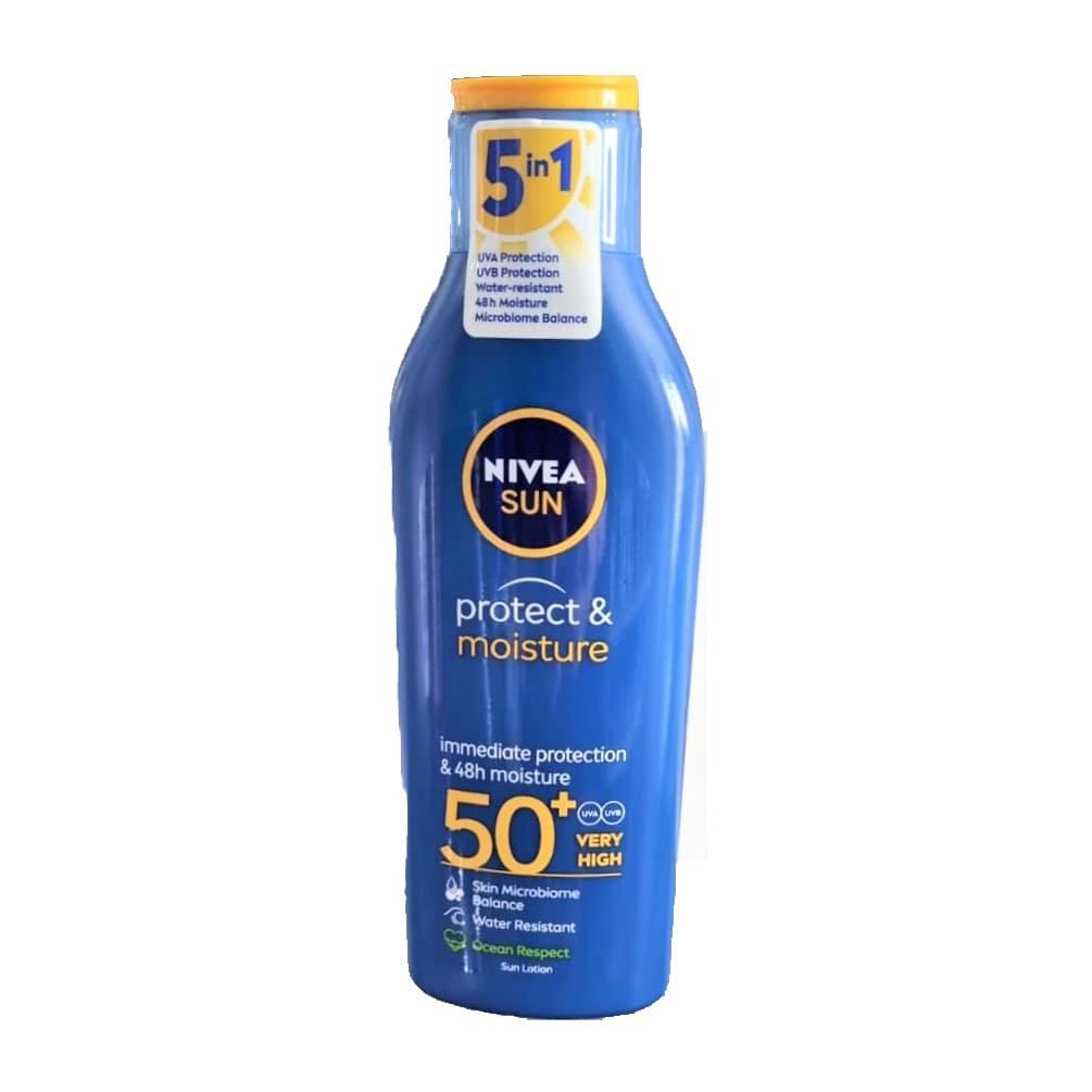 Nivea Protect & Moisture Sun Lotion SPF50+ - 200ml - Bloom Pharmacy