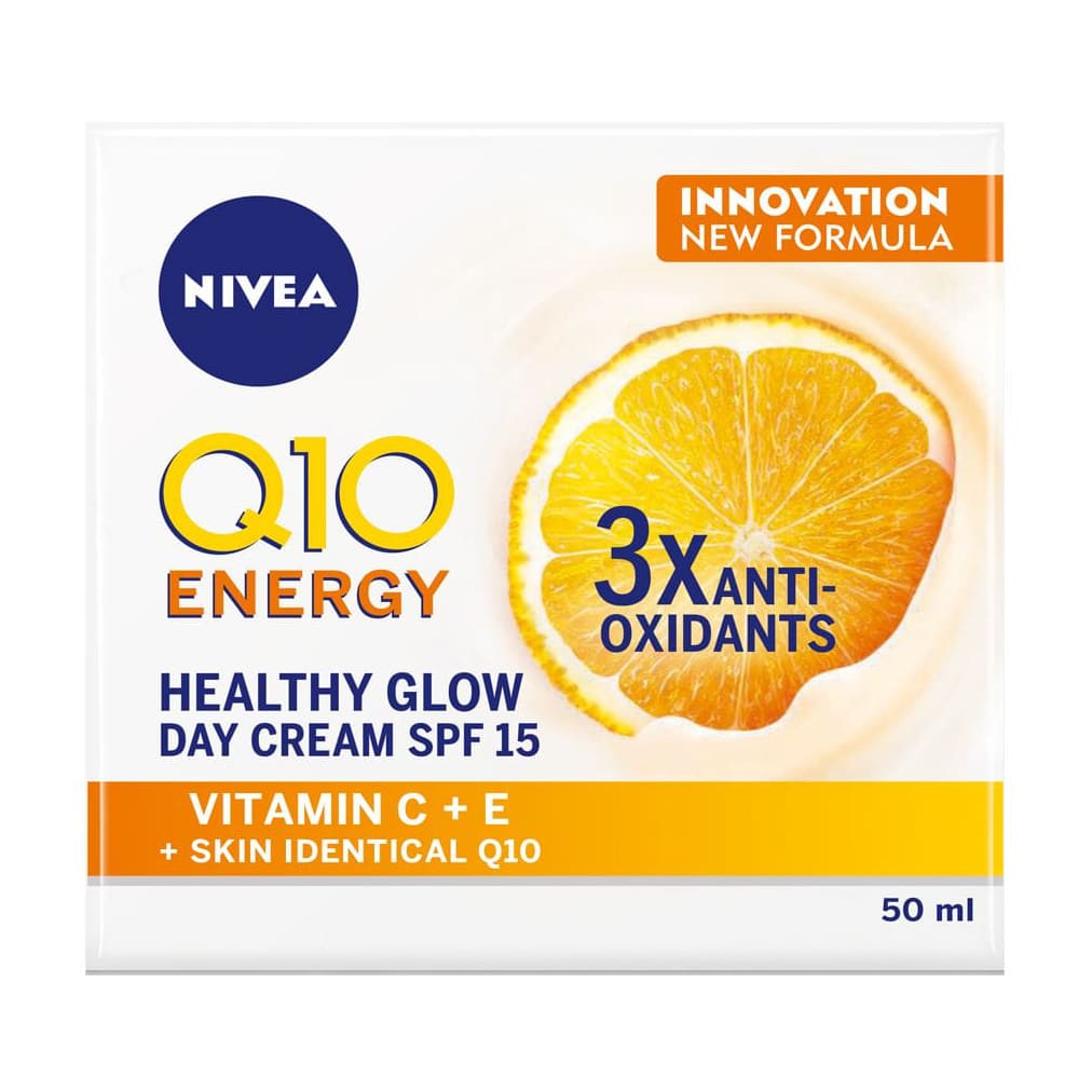 Nivea Q10 Energy Healthy Glow Day Cream SPF 15 - 50ml - Bloom Pharmacy