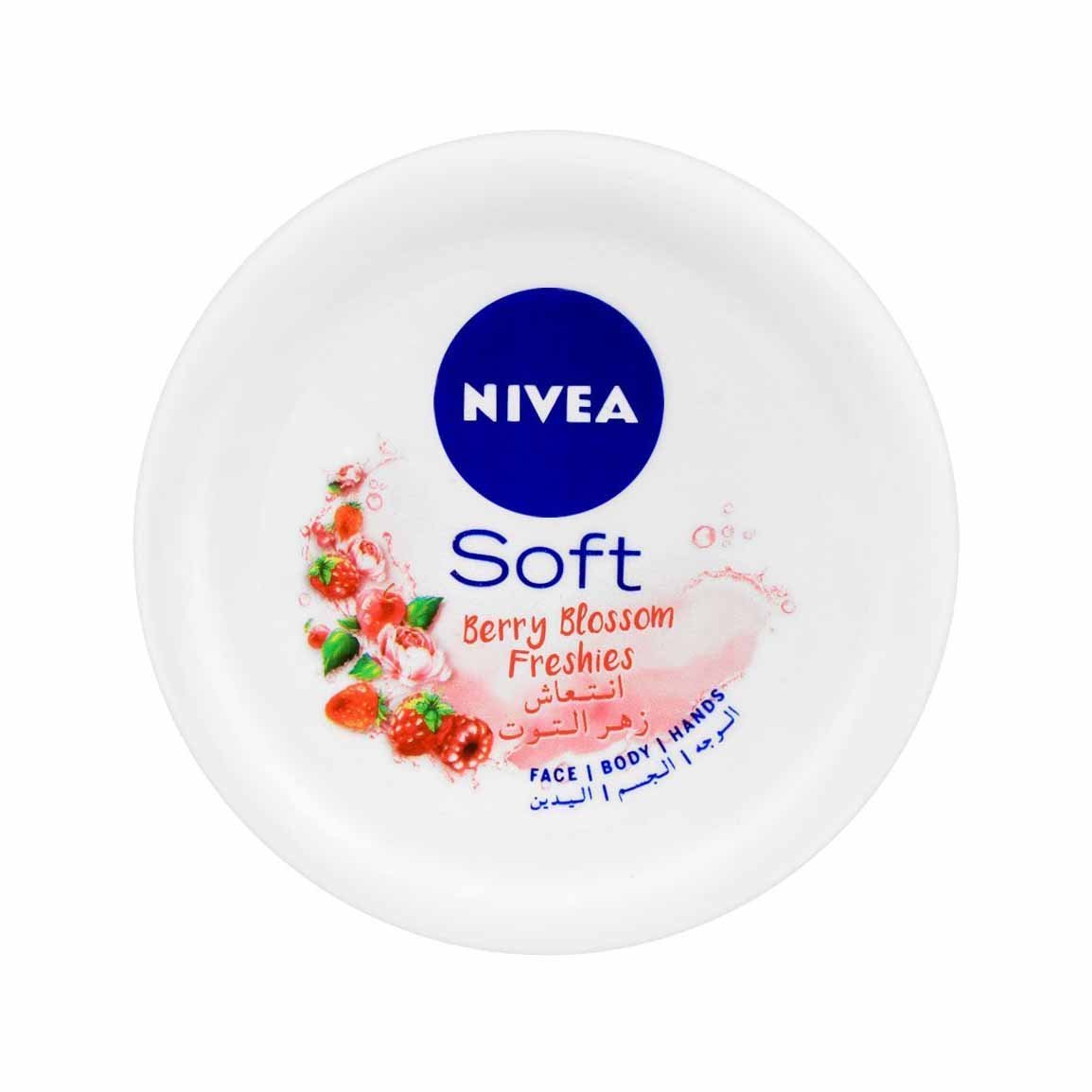 Nivea Soft Freshies Berry Blossom Cream - 100ml - Bloom Pharmacy