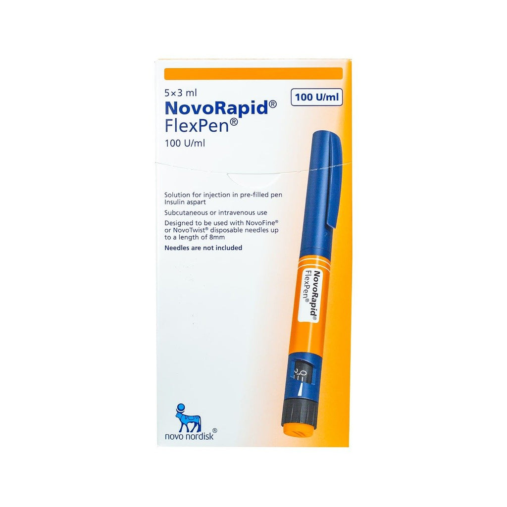Novorapid Flexpen 100 IU/ml 3 ml - 5 Pens | Bloom Pharmacy