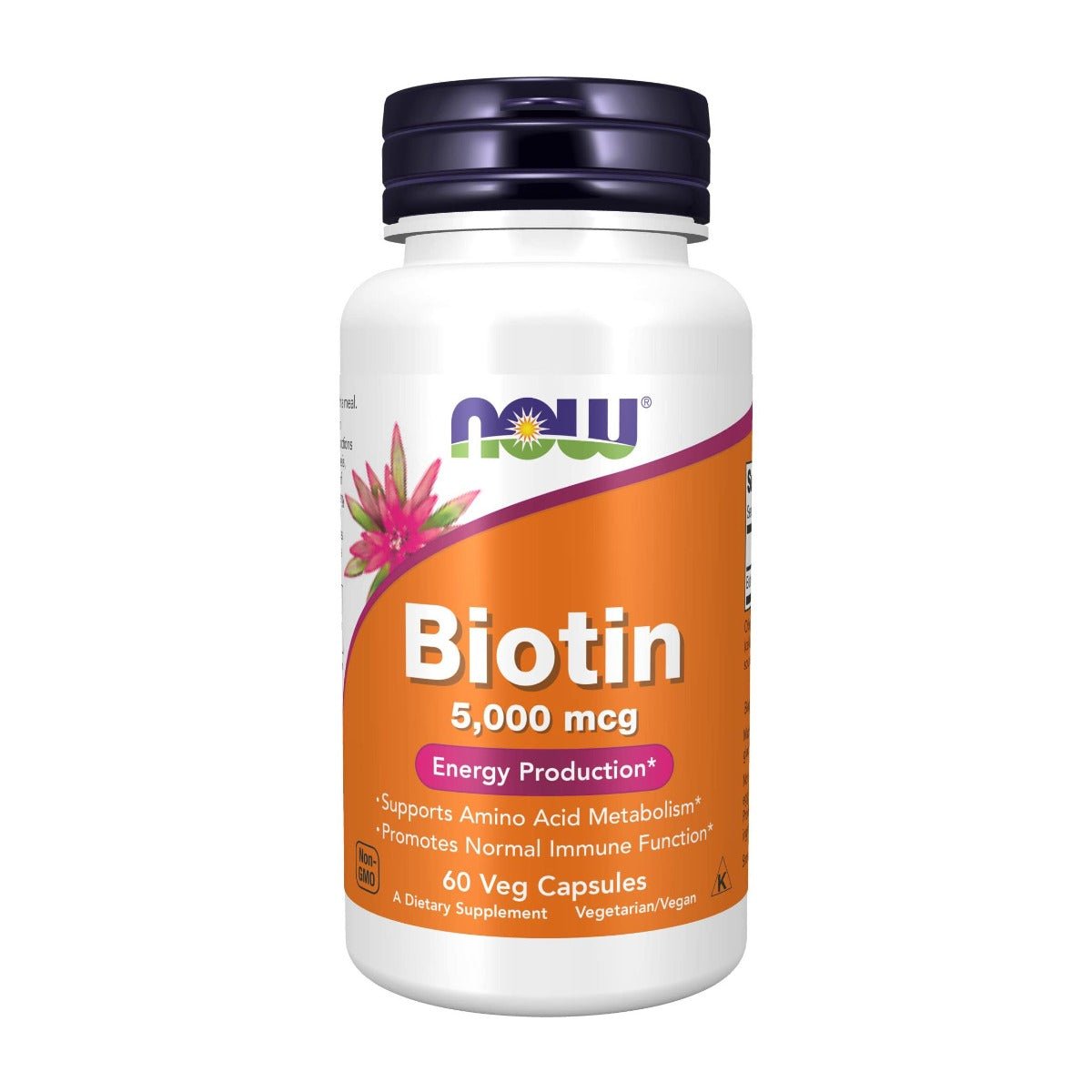 Now Biotin 5000 mcg - 60 Capsules - Bloom Pharmacy