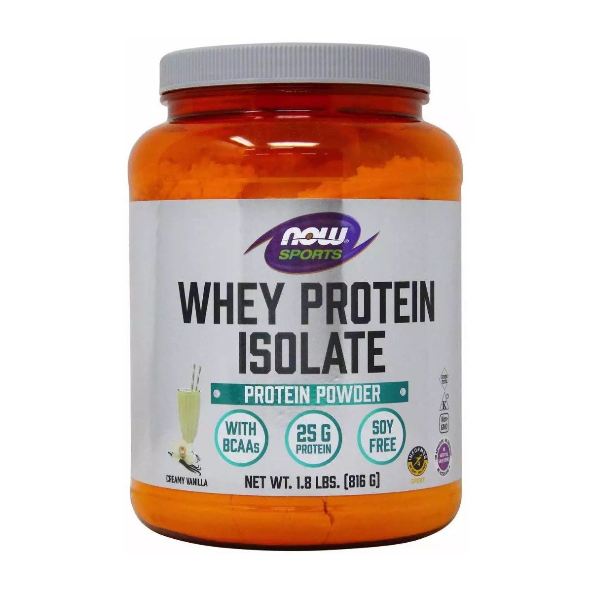 Now Whey Protein Isolate Creamy Vanilla Protein Powder – 816 gm - Bloom Pharmacy
