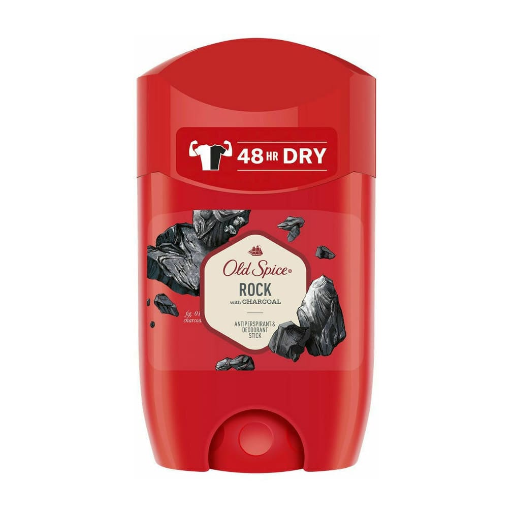 Old Spice Rock With Charcoal Antiperspirant Deodorant Stick - 50ml - Bloom Pharmacy
