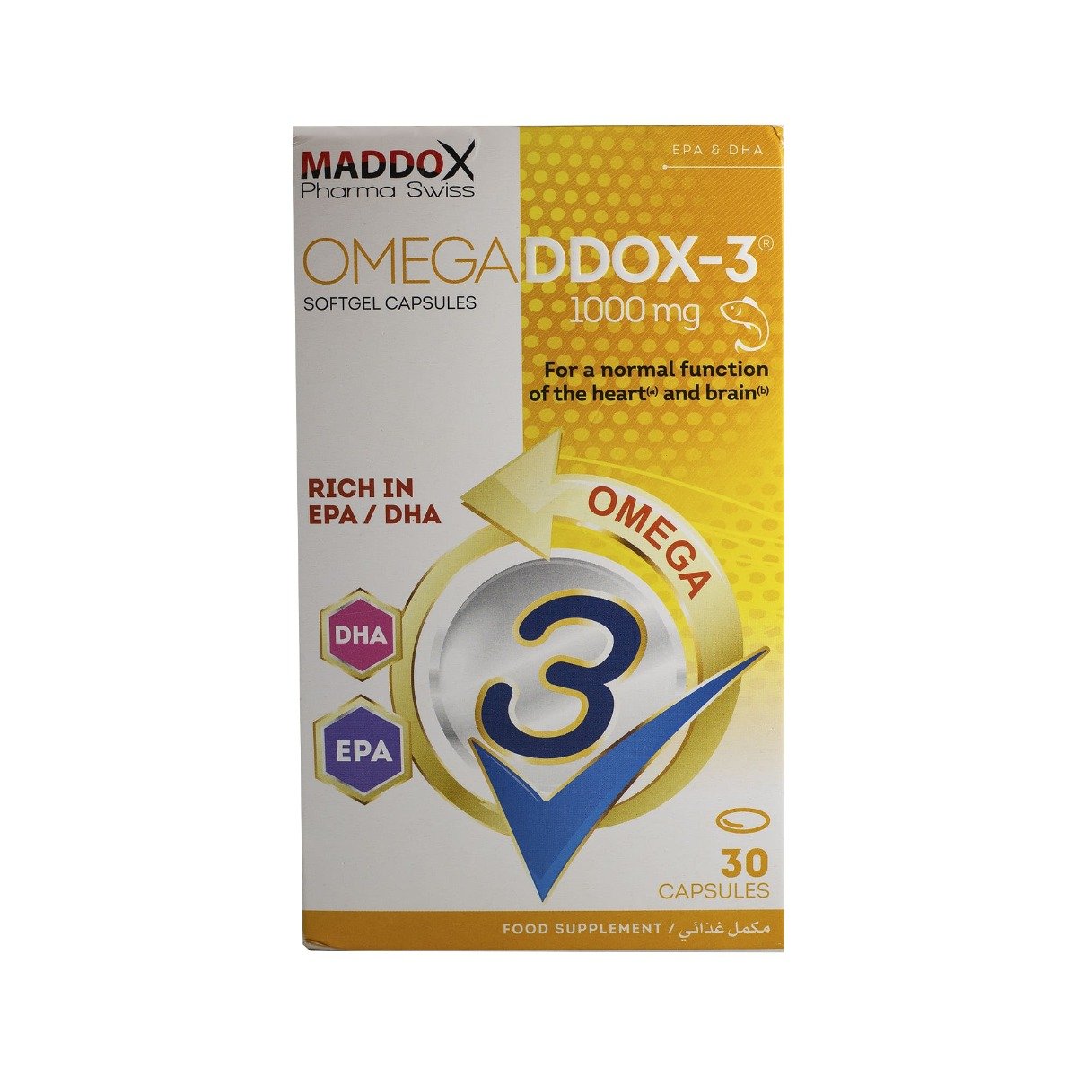 Maddox Omegaddox 3 1000 mg - 30 Capsules