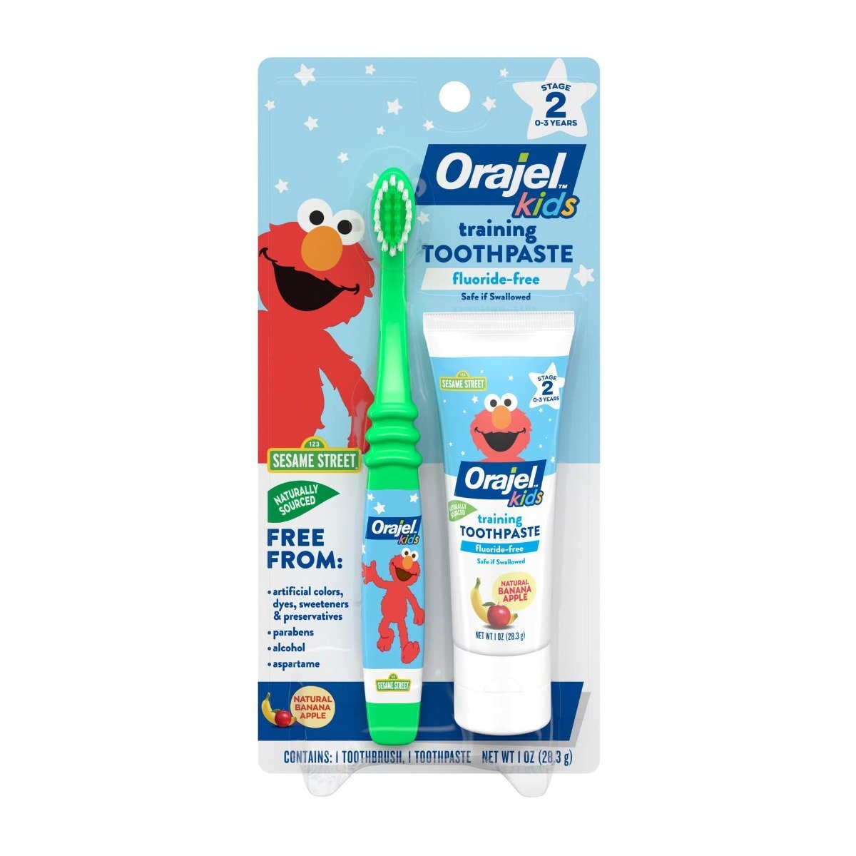Orajel Elmo Baby Toothpaste + Brush For 0-3 Years - Bloom Pharmacy