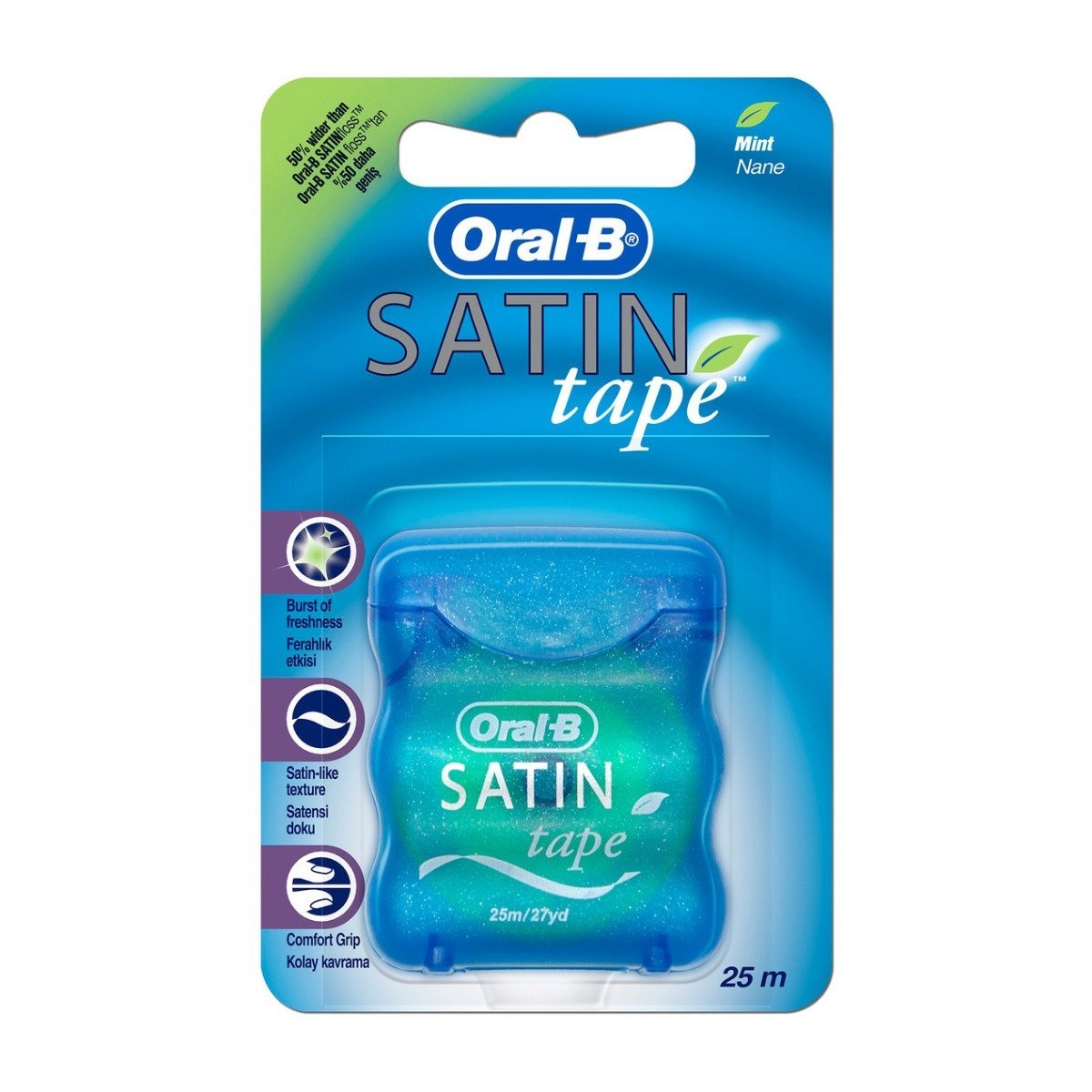 Oral-B Satin Dental Tape Mint - Bloom Pharmacy