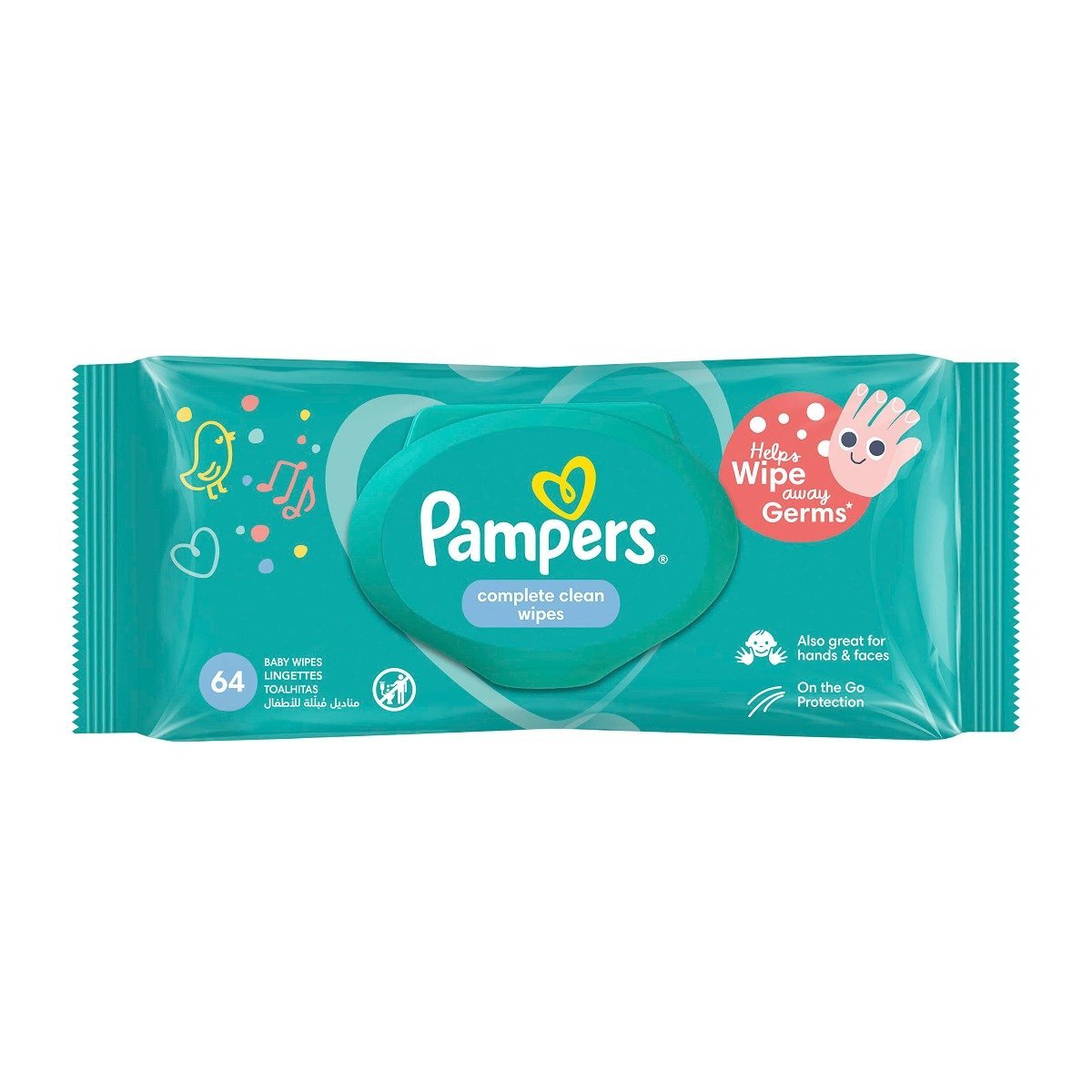 Pampers Complete Clean Baby Wipes - 64 Pieces - Bloom Pharmacy