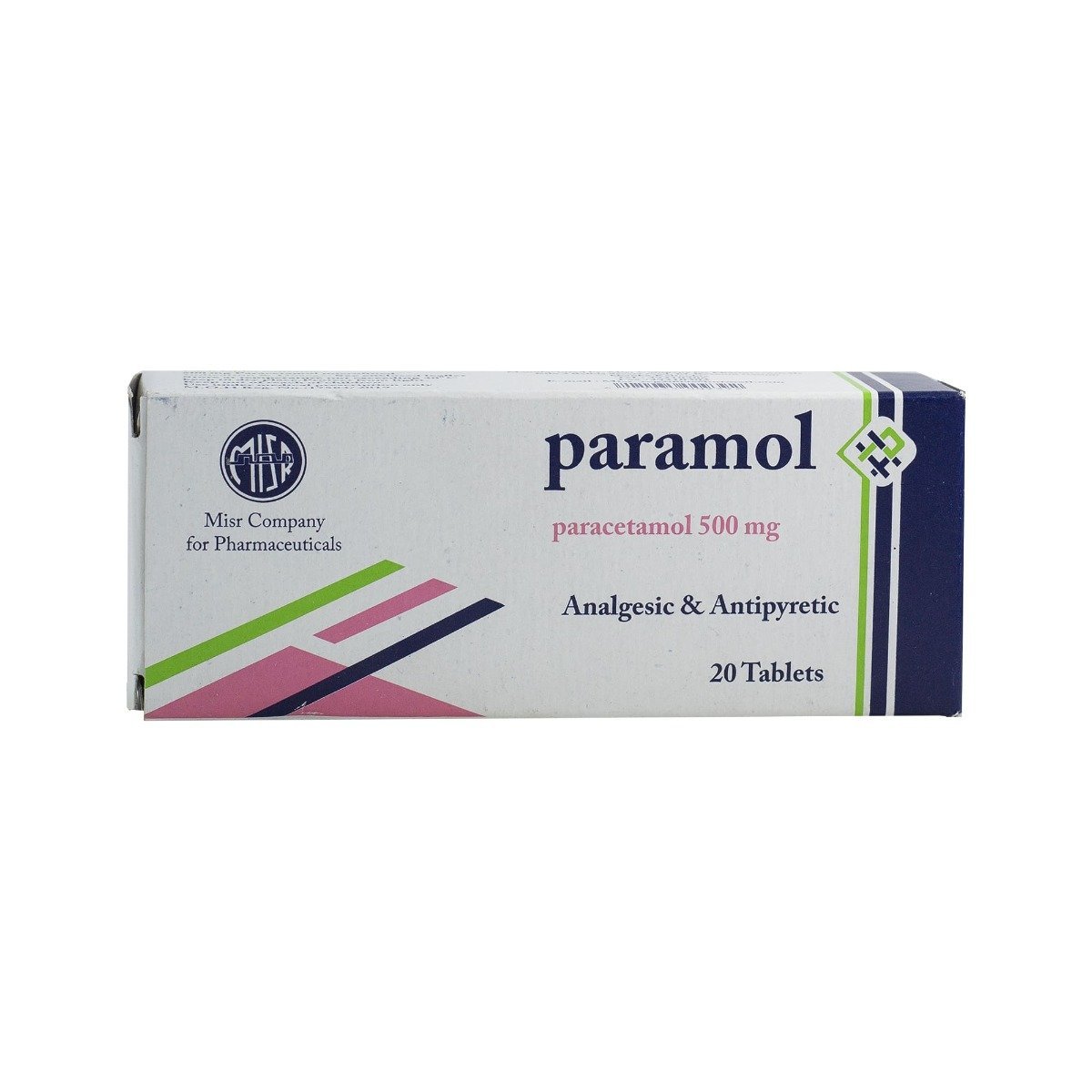 Paramiol Paramol 500 mg - 20 Tablets | Bloom Pharmacy