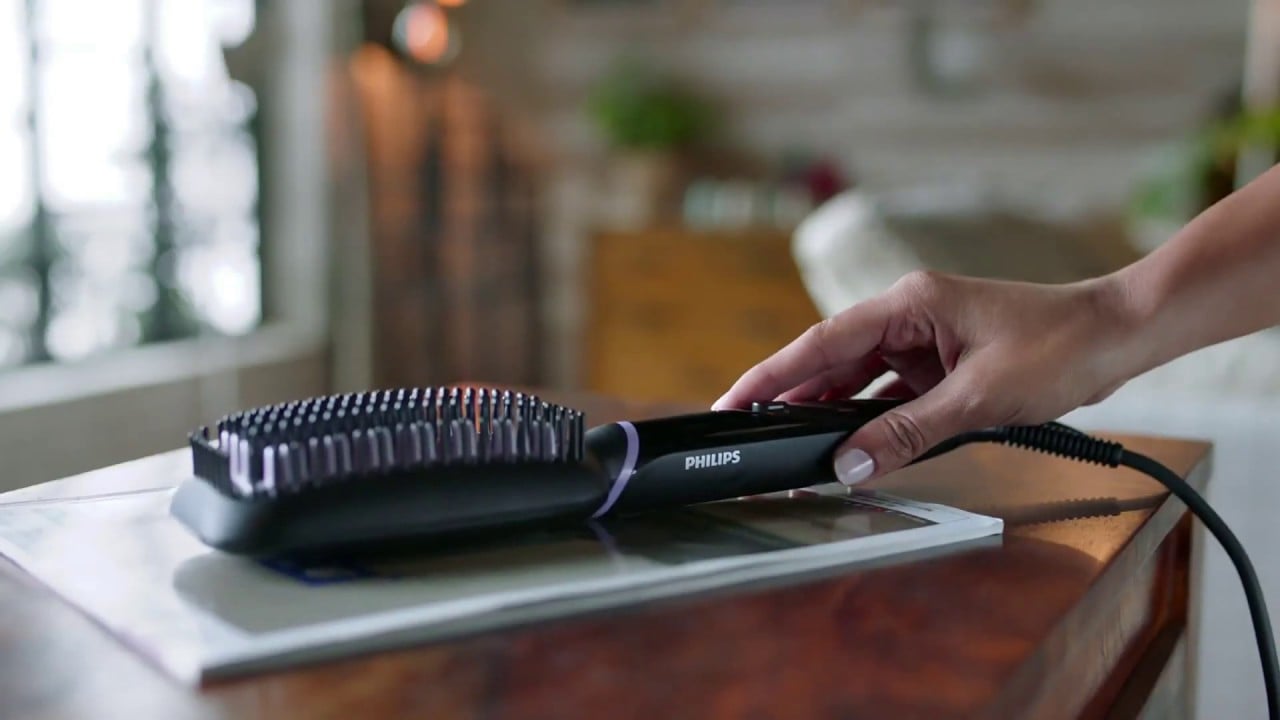 Philips Heated Straightening Brush - BHH880 - Bloom Pharmacy