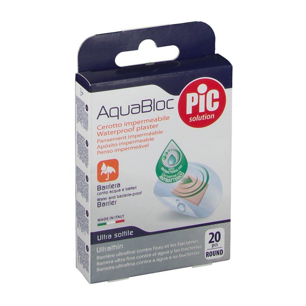 Pic AquaBloc Rounded Antibacterial – 20 pcs - Bloom Pharmacy
