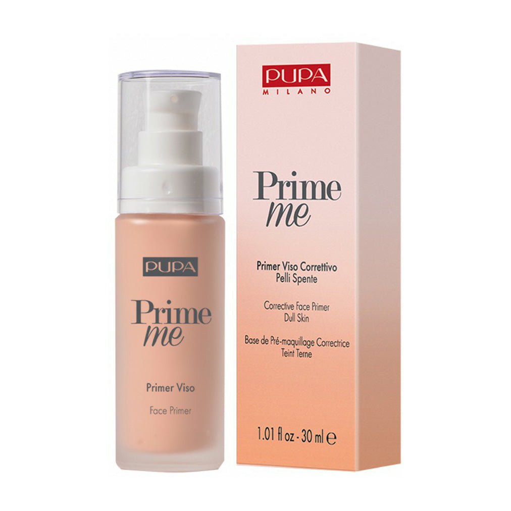 Pupa Prime Me Corrective Face Primer For Dull Skin 30ml – 005 Peach - Bloom Pharmacy