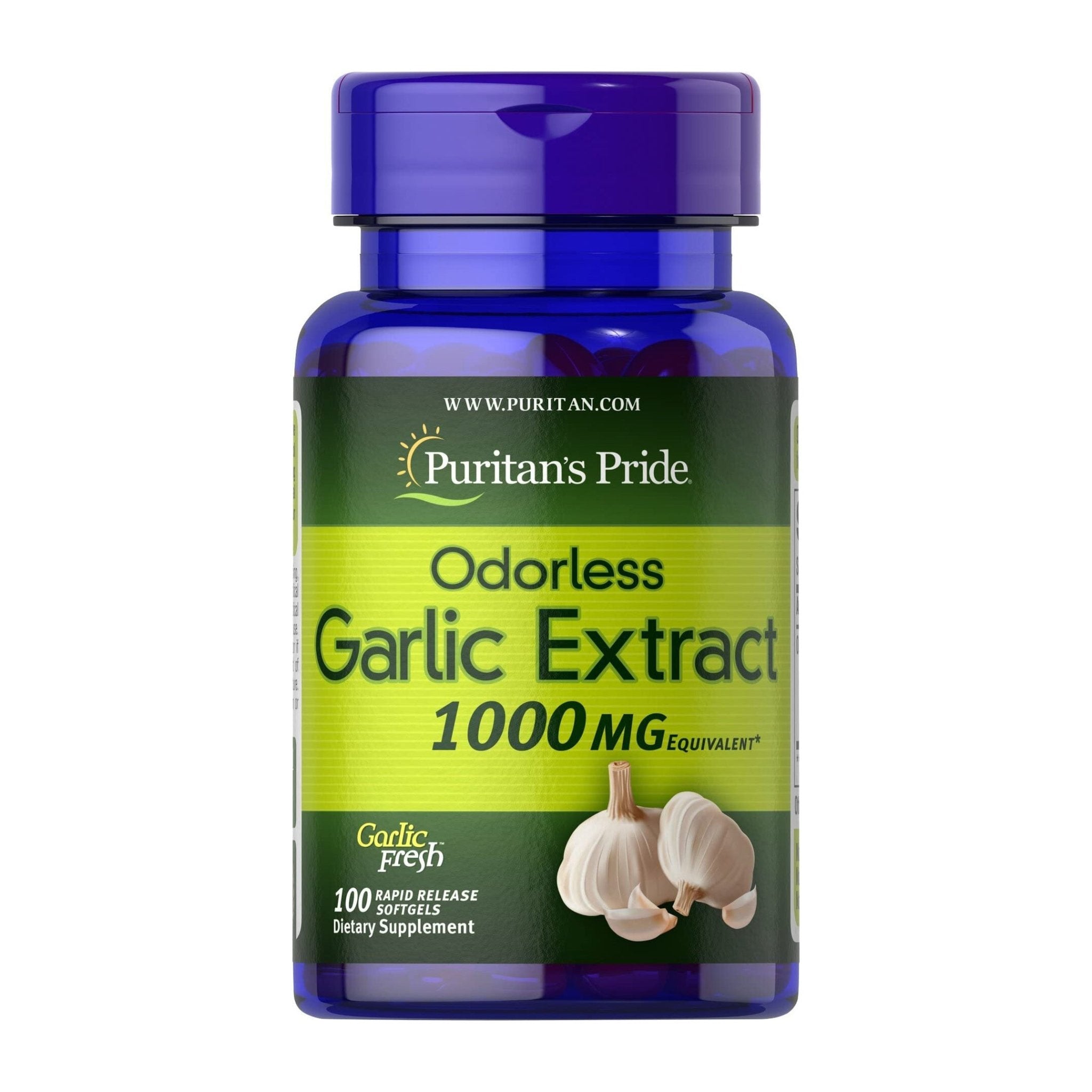 Puritan’s Pride Odorless Garlic Extract 1000mg - 100 Tablet - Bloom Pharmacy