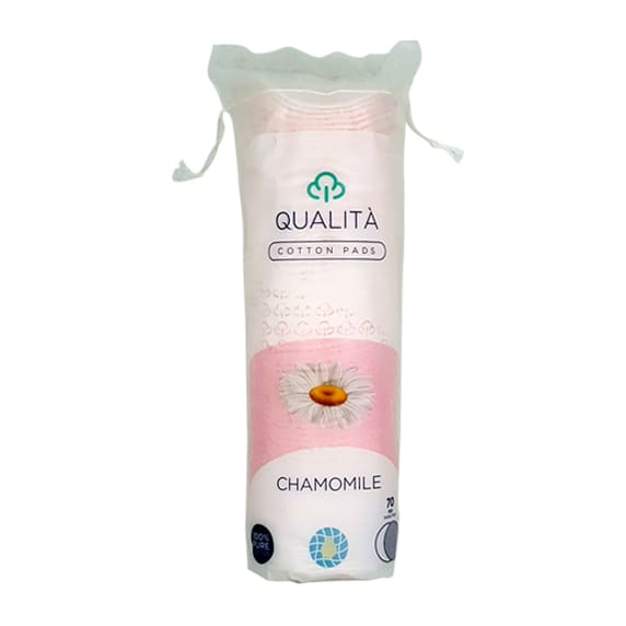 Qualita Makeup Removal Cotton Pads Chamomile - 70pcs - Bloom Pharmacy