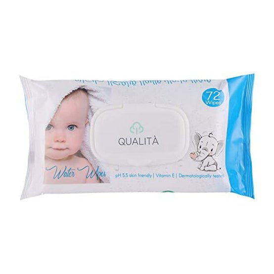 Qualita Water Baby Wipes – 72 Wipes - Bloom Pharmacy