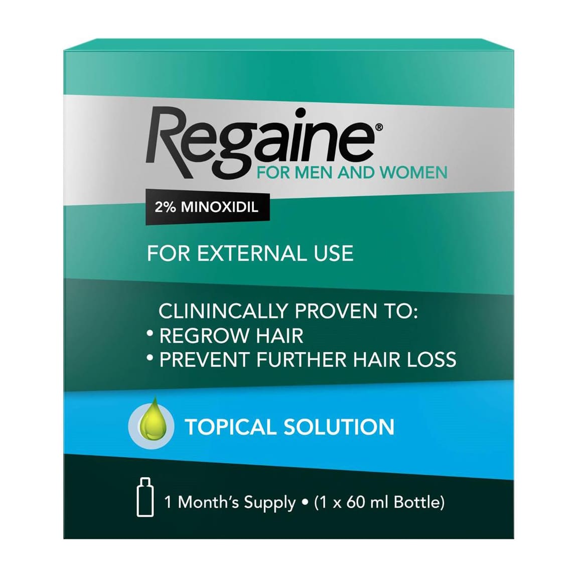 Regaine 2% Minoxidil For Men and Women Hair Spray - 60ml - Bloom Pharmacy