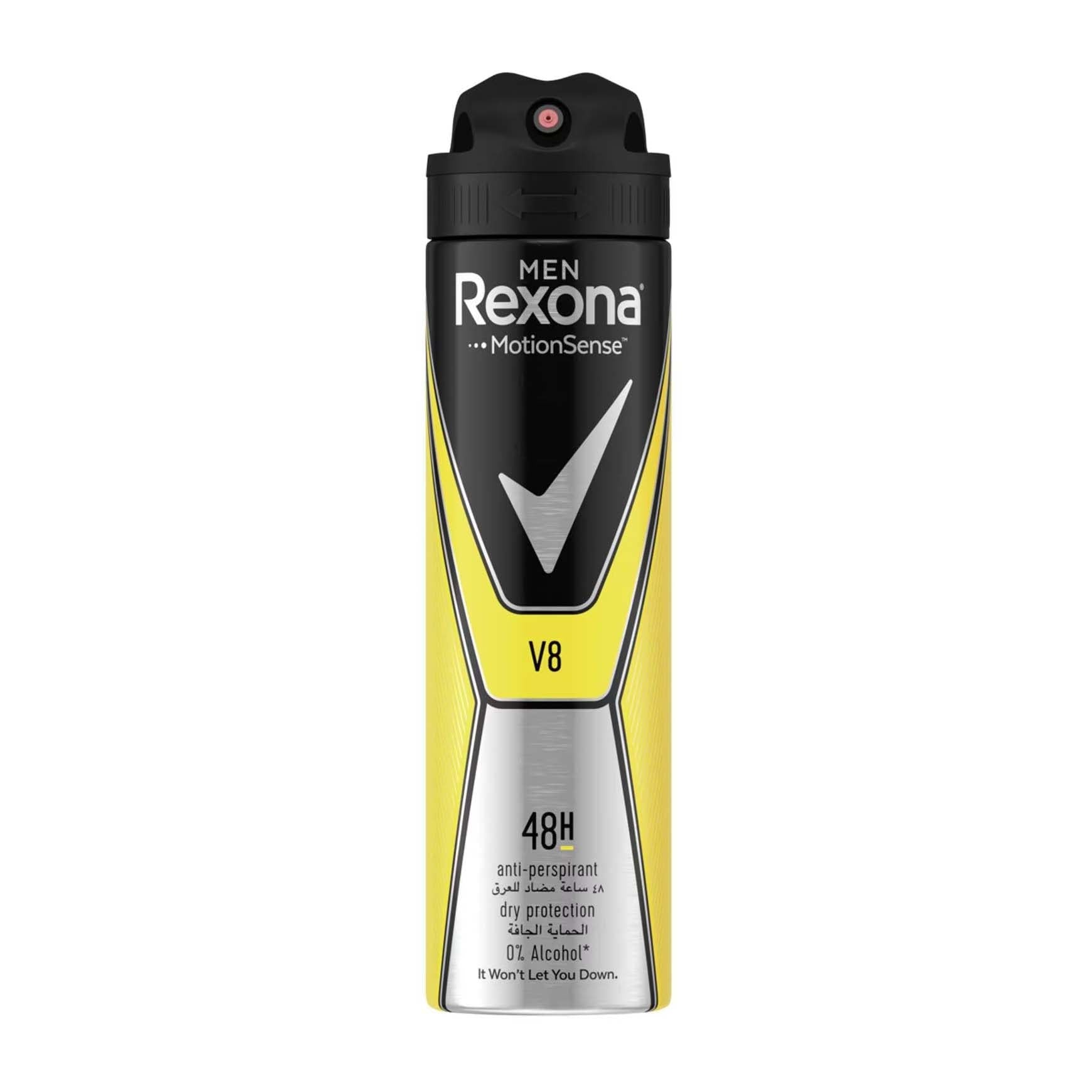 Rexona Men Motion Sense V8 Anti-perspirant Spray – 150ml - Bloom Pharmacy