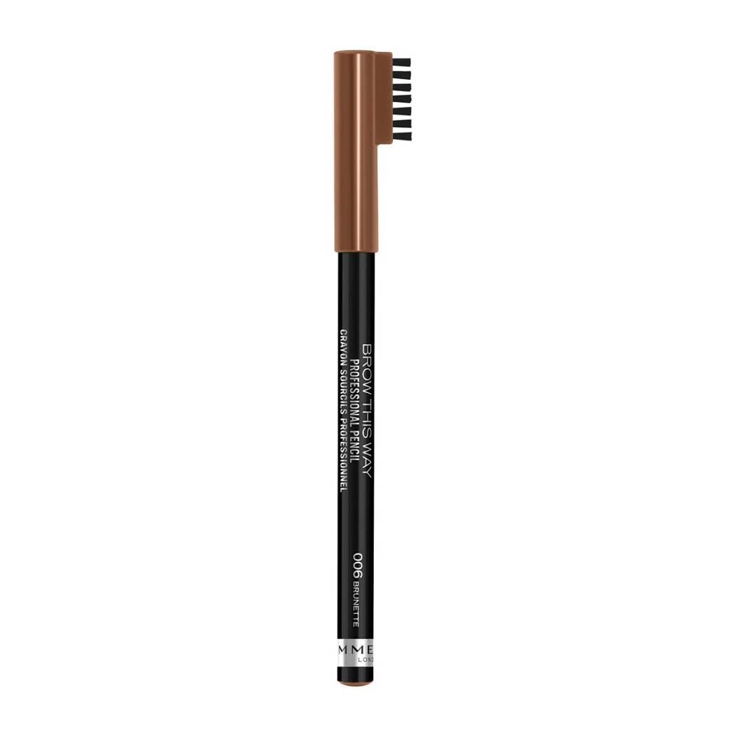 Rimmel Brow This Way Eyebrow Pencil - 006 brunette - Bloom Pharmacy