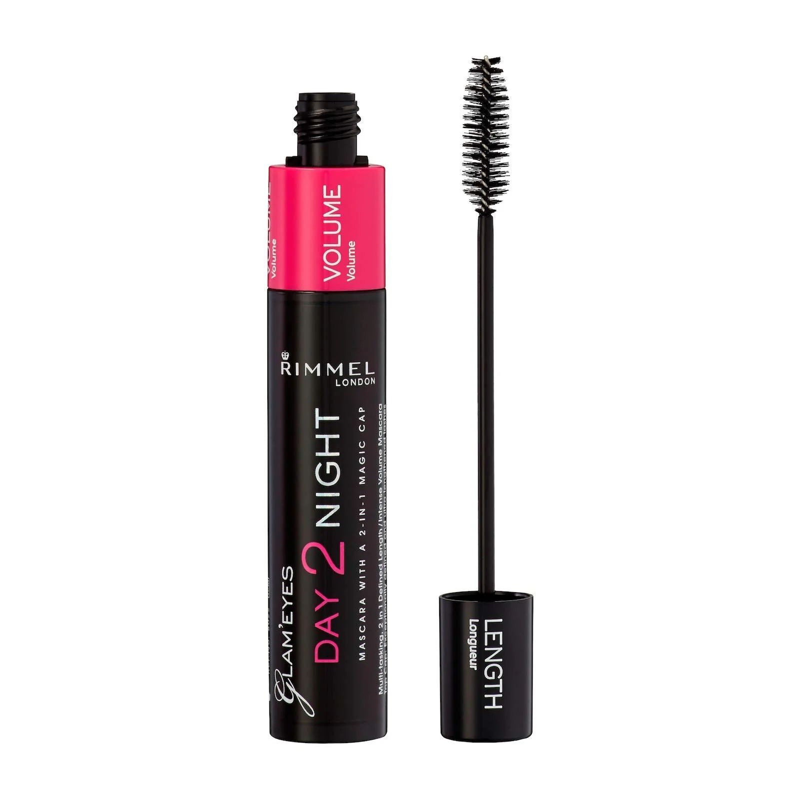 Rimmel Glam Eyes Day 2 Night Waterproof Mascara – 001 Black - Bloom Pharmacy