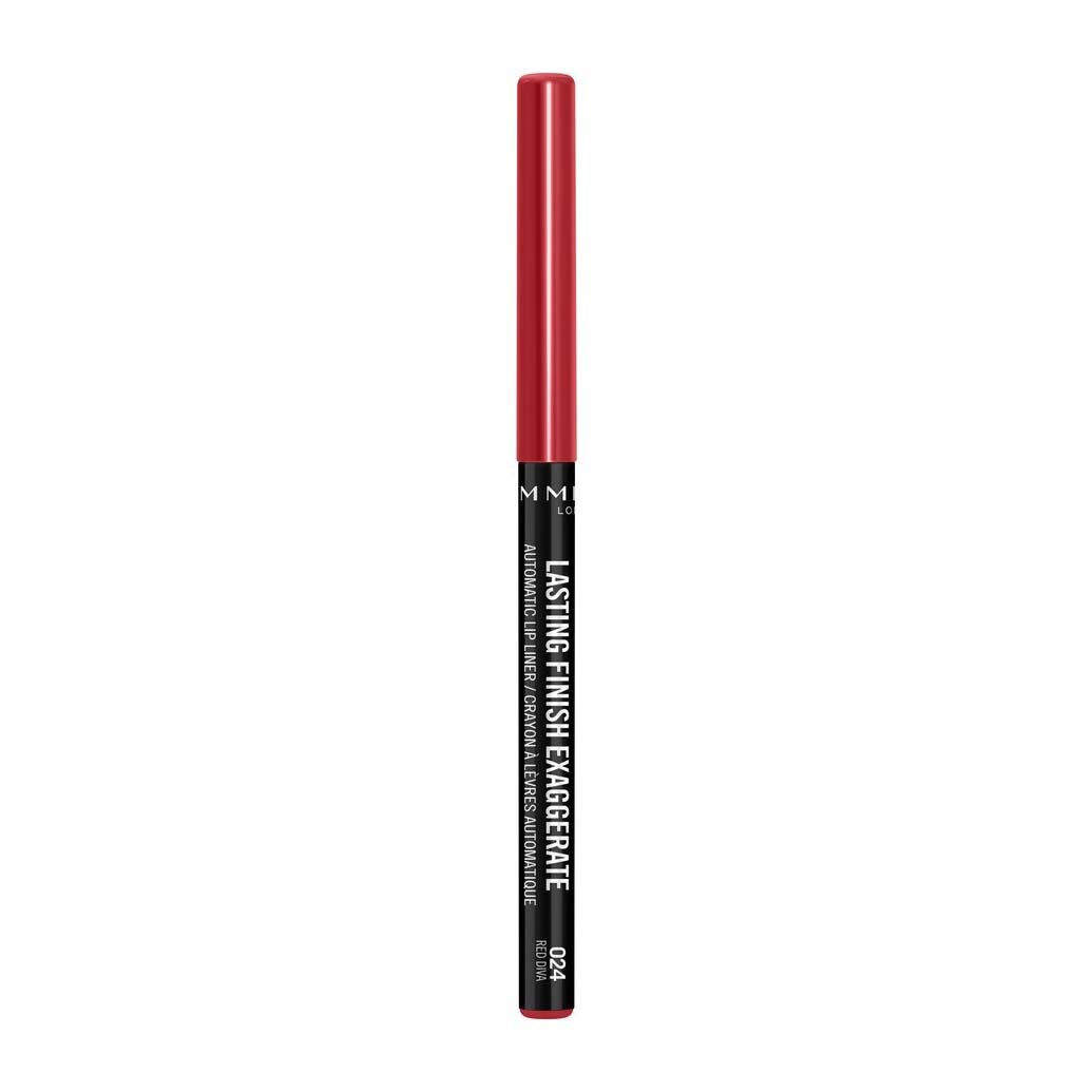 Rimmel Lasting Finish Exaggerate Automatic Lip Liner - 024 Red Diva - Bloom Pharmacy