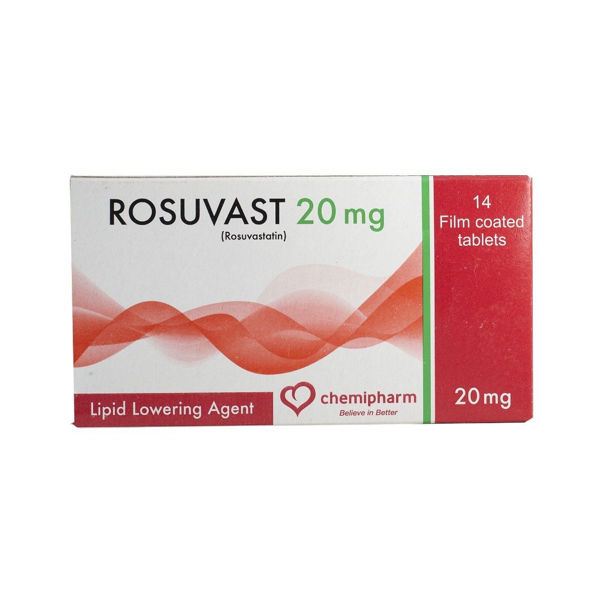 Rosuvast 20 mg - 14 Tablets - Bloom Pharmacy