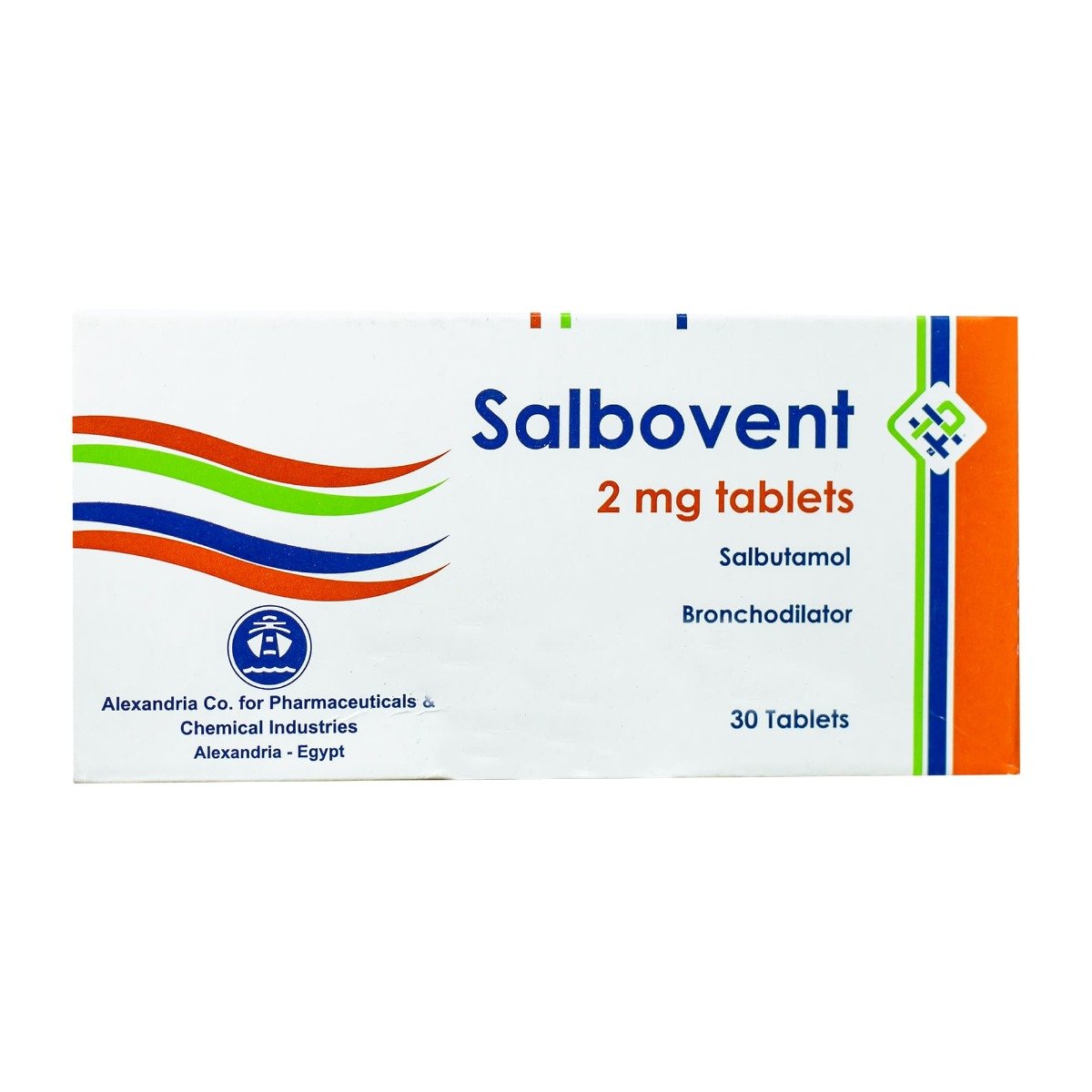 Salbovent 2 mg - 30 Tablets - Bloom Pharmacy
