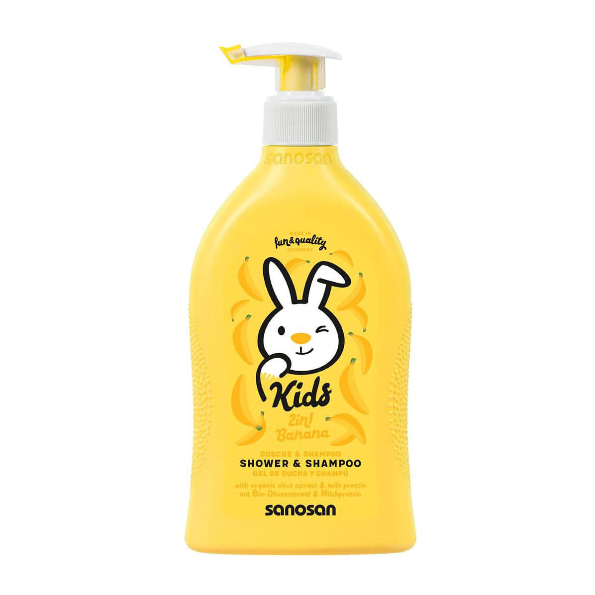 Sanosan Kids 2 In 1 Banana Shower & Shampoo - 400ml - Bloom Pharmacy