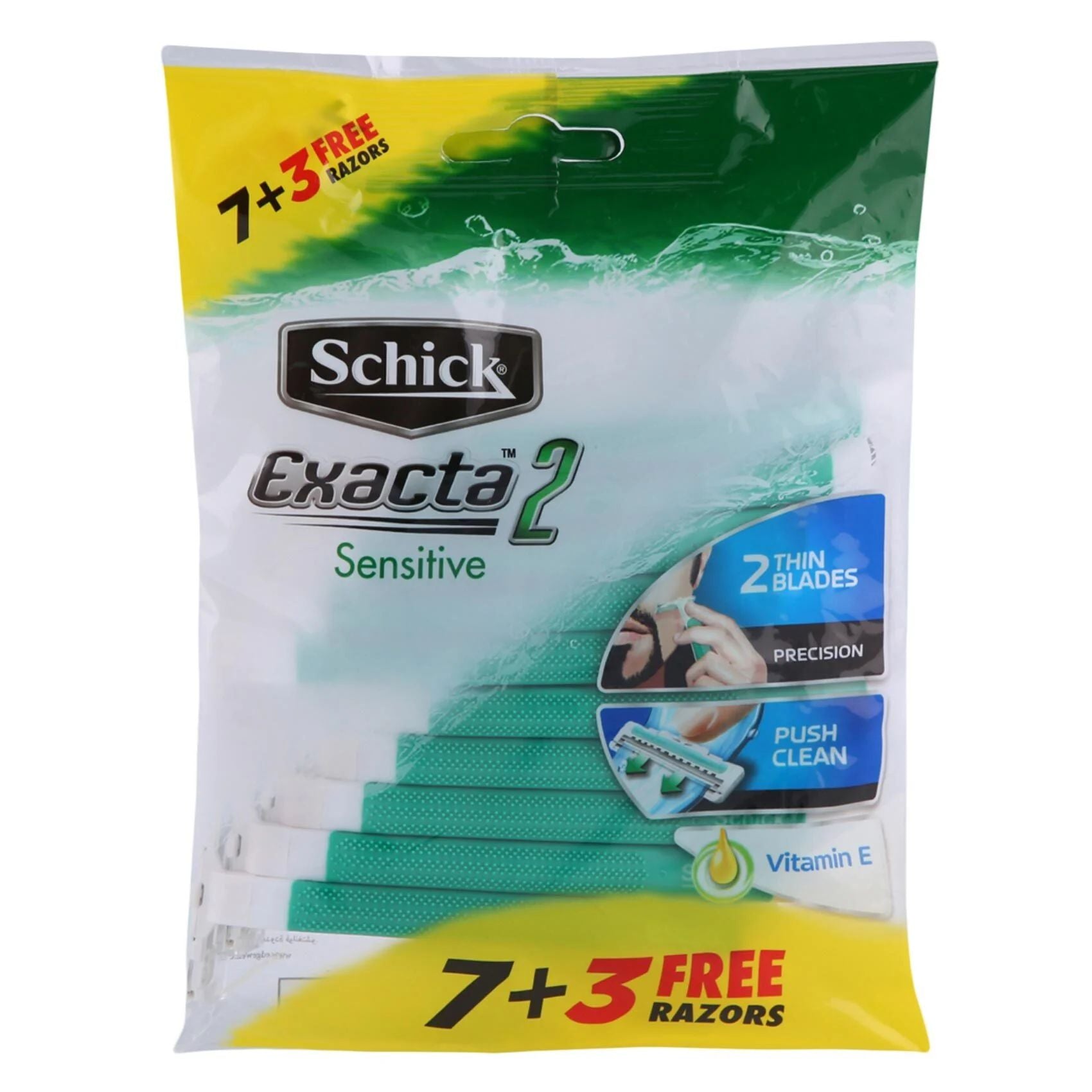 Schick Exacta 2 Sensitive Men’s Razors – 10 Pcs - Bloom Pharmacy