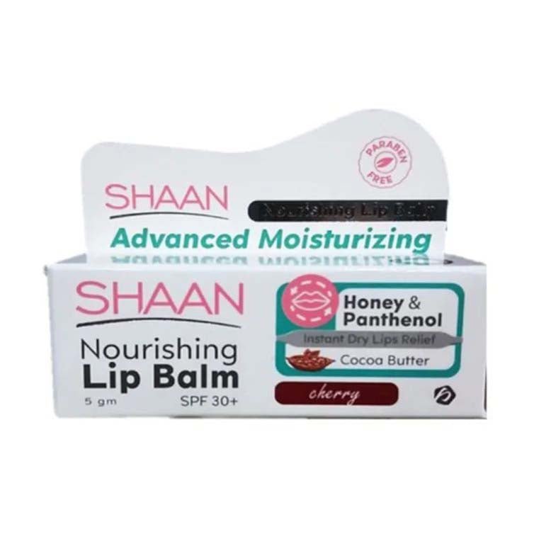 Shaan Cherry Nourishing SPF 30+ Lip Balm - 5gm - Bloom Pharmacy