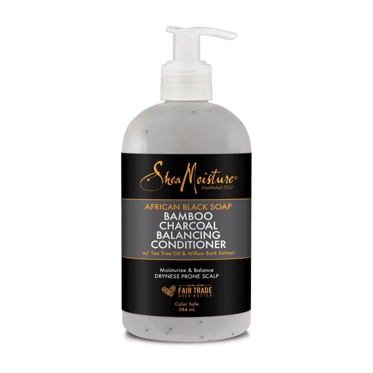 Shea Moisture African Black Soap Bamboo Charcoal Balancing Conditioner - 384ml - Bloom Pharmacy