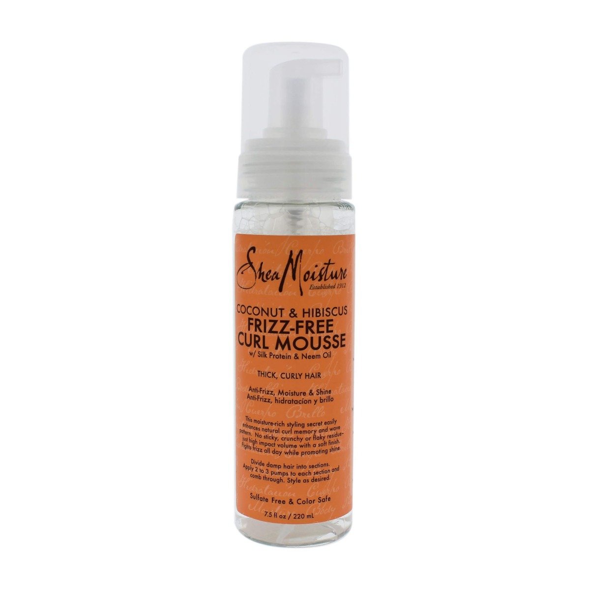 Shea Moisture Coconut & Hibiscus Frizz Free Curl Mousse - 220ml - Bloom Pharmacy