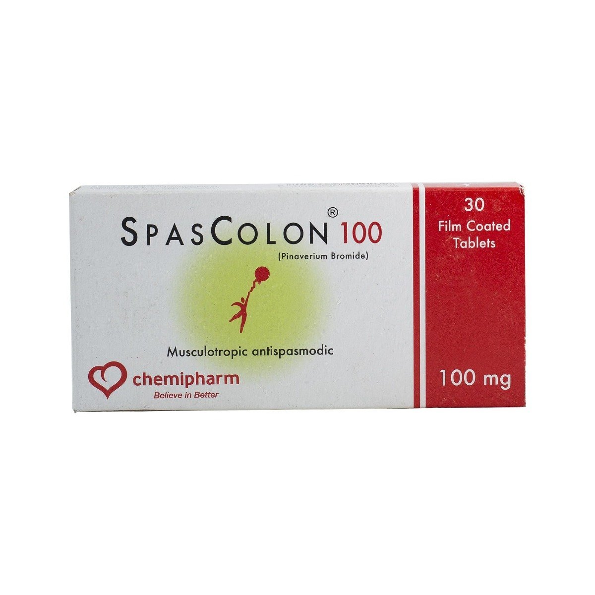 Spascolon 100 mg - 30 Tablets - Bloom Pharmacy