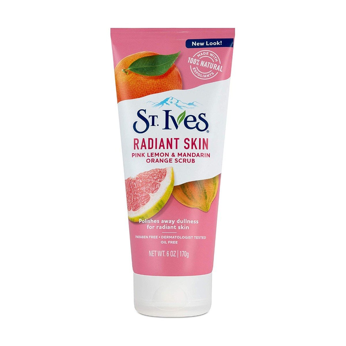 St. Ives Radiant Skin Pink Lemon & Mandarin Orange Scrub - 170gm - Bloom Pharmacy