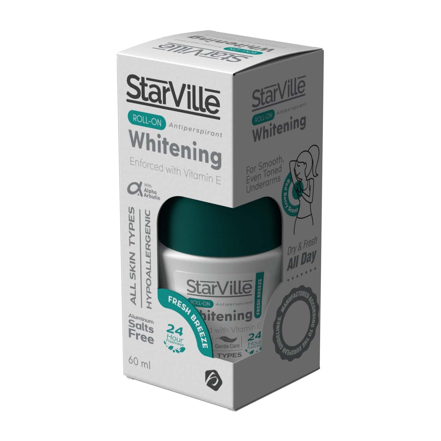 Starville Fresh Breeze Whitening Roll On – 60ml - Bloom Pharmacy