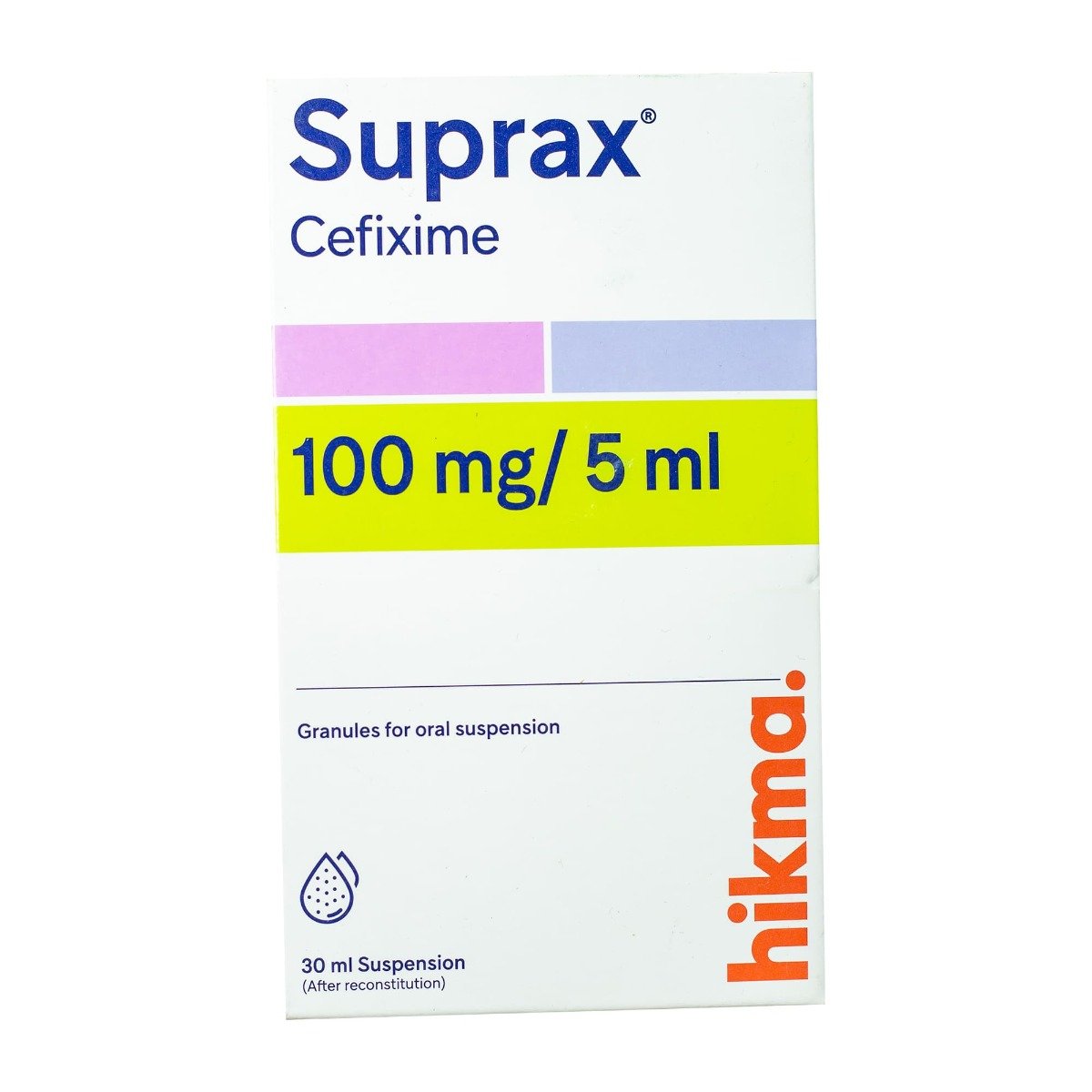 Suprax 100 mg - 5 ml Suspension - 30 ml - Bloom Pharmacy