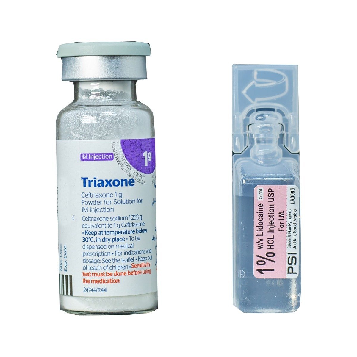 Triaxone 1 gm IM - 1 Vial - Bloom Pharmacy