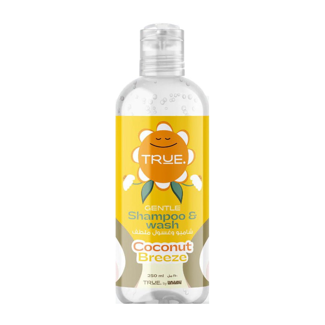 True By Lanalou Coconut Breeze Gentle Shampoo & Wash – 250ml - Bloom Pharmacy