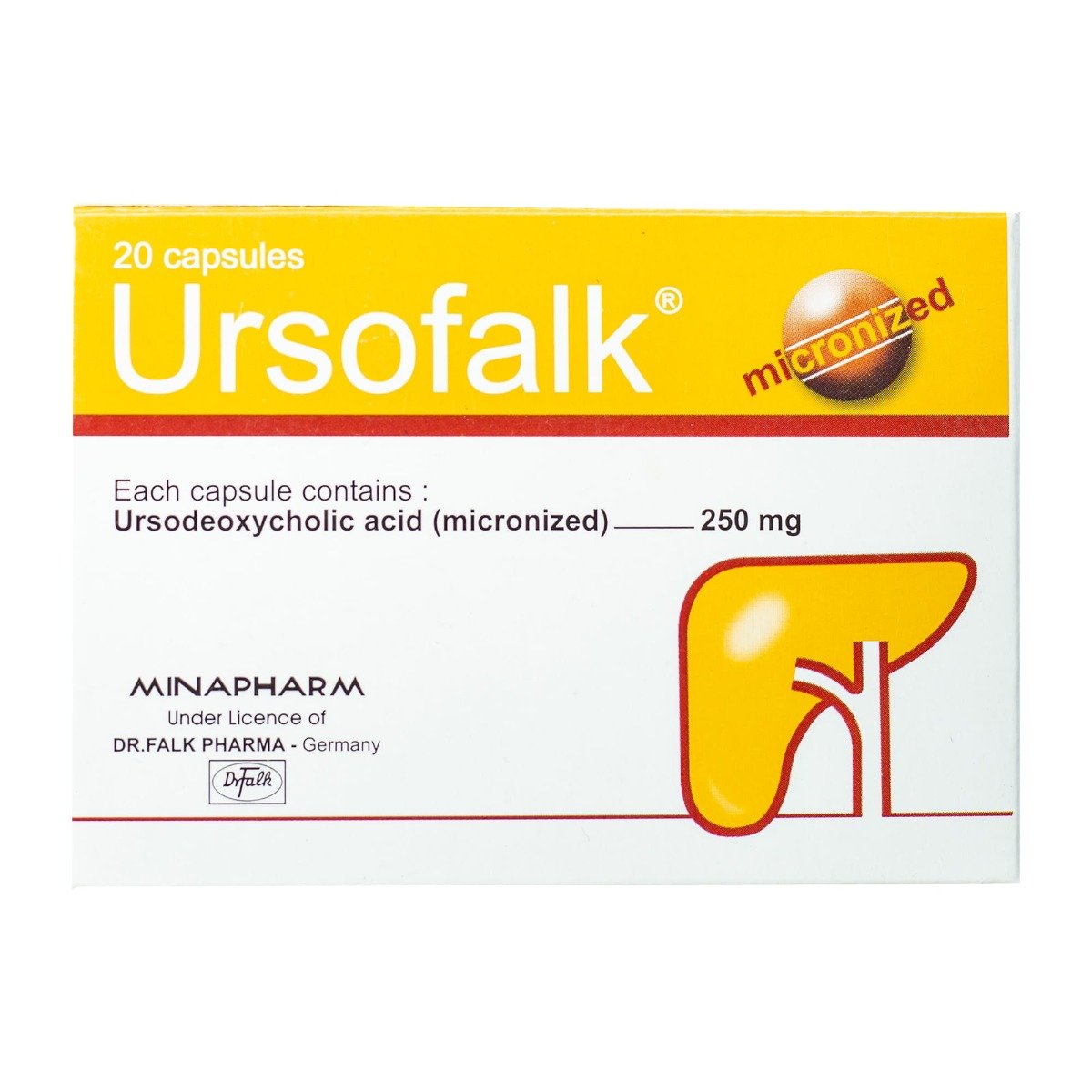 Ursofalk 250 mg - 20 Capsules - Bloom Pharmacy
